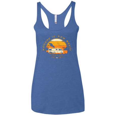 Welcome to New Mexico Women's Triblend Racerback Tank