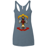 Skull And Badass Women's Triblend Racerback Tank