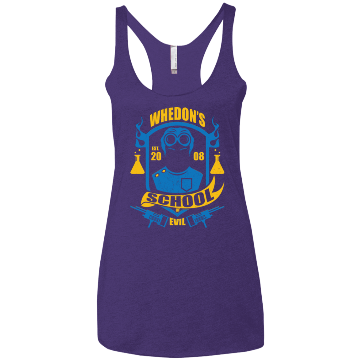 School of Evil Women's Triblend Racerback Tank