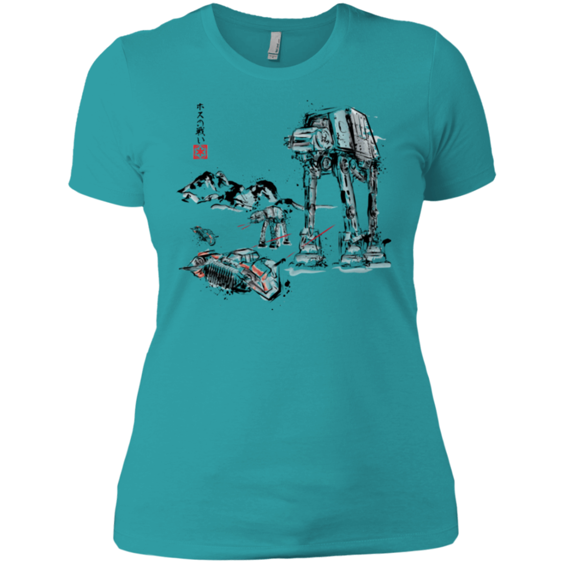 Battle in the Snow Sumi e Women's Premium T-Shirt