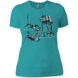 Battle in the Snow Sumi e Women's Premium T-Shirt