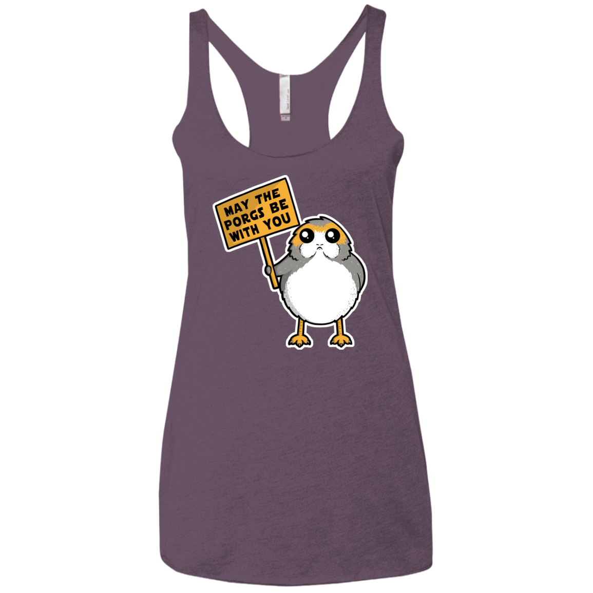 May The Porgs Be With You Women's Triblend Racerback Tank
