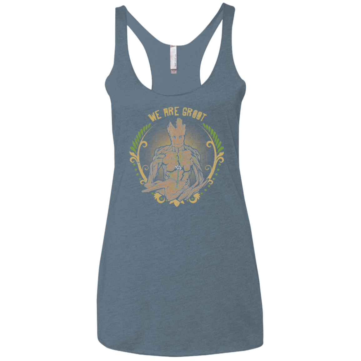 We are Groot Women's Triblend Racerback Tank