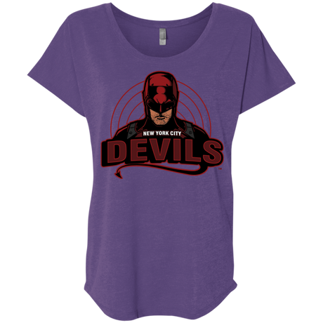 NYC Devils Triblend Dolman Sleeve