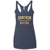 PRACTICE MAKES BITTER Women's Triblend Racerback Tank