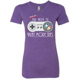 Evolve Today! Play More SNES Women's Triblend T-Shirt