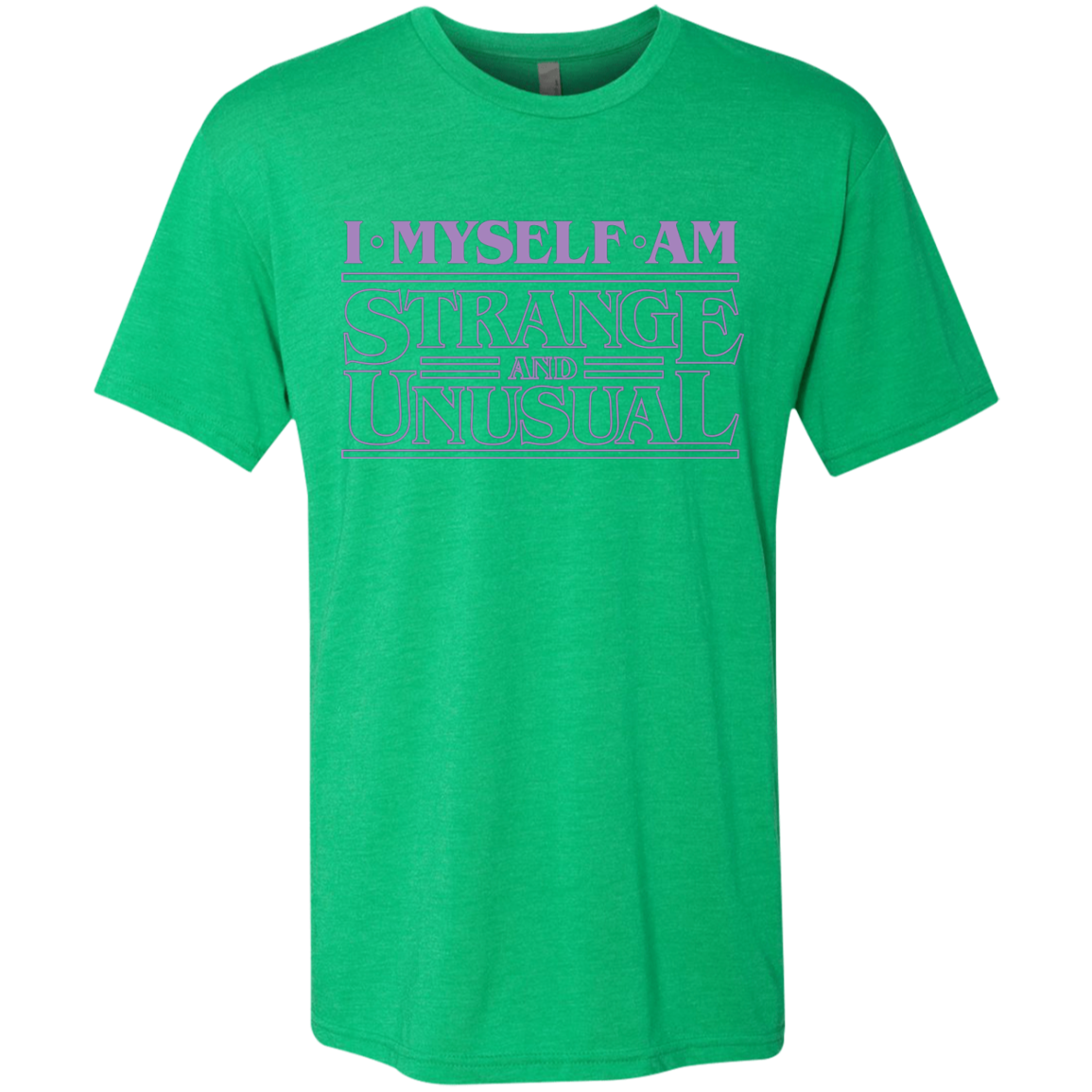 I Myself Am Strange And Unusual Men's Triblend T-Shirt