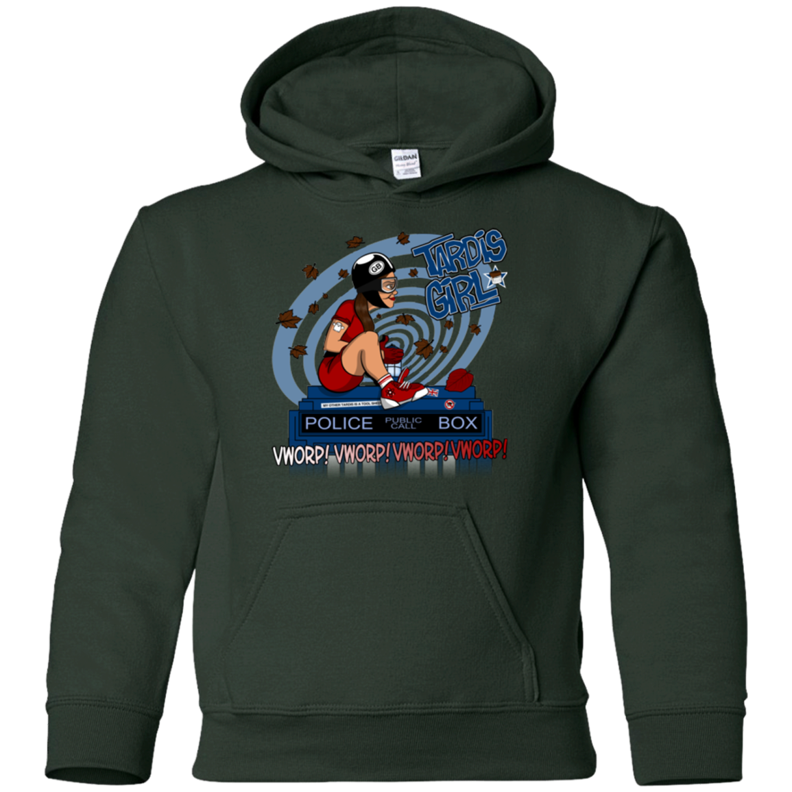 Tardis Girl Youth Hoodie