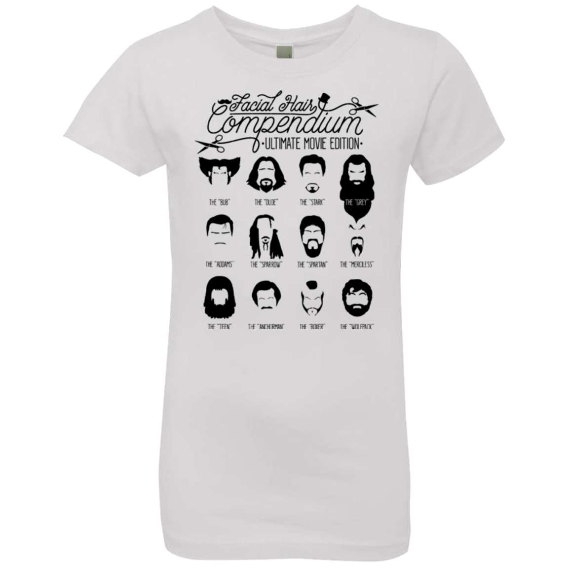 The Movie Facial Hair Compendium Girls Premium T-Shirt