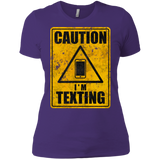 Caution I'm Texting Women's Premium T-Shirt