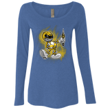 Yellow Ranger Artwork Women's Triblend Long Sleeve Shirt