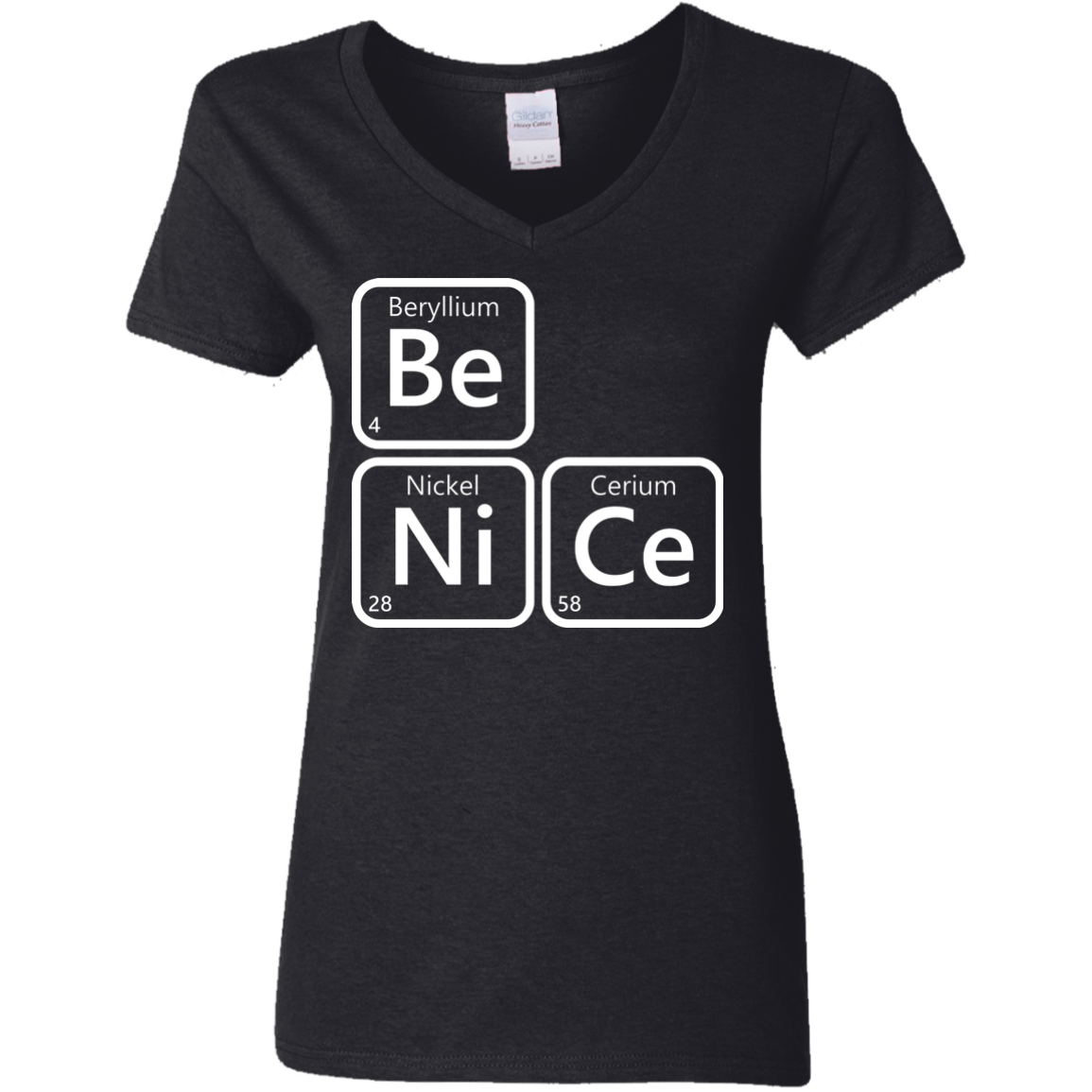 Be Nice Women's V-Neck T-Shirt