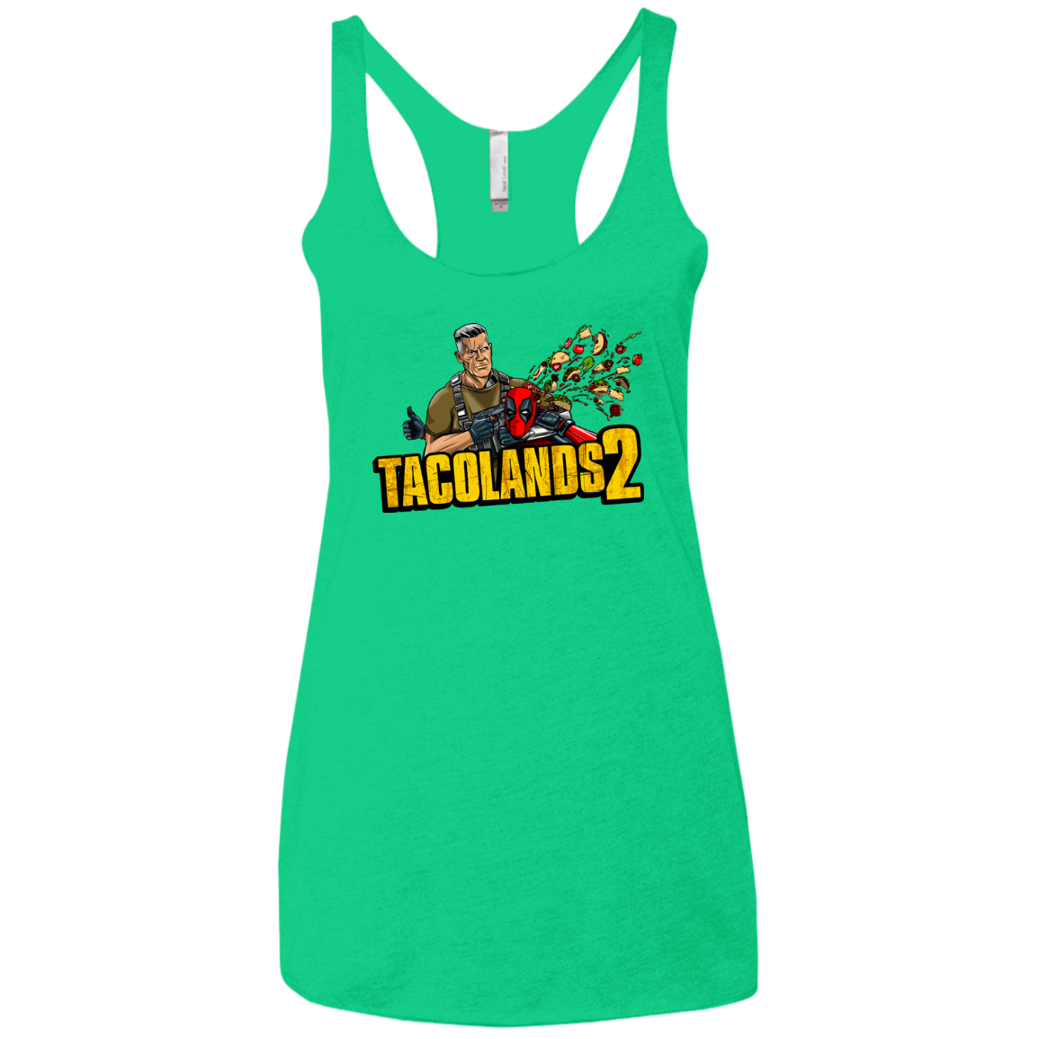 TACOLANDS 2 Women's Triblend Racerback Tank