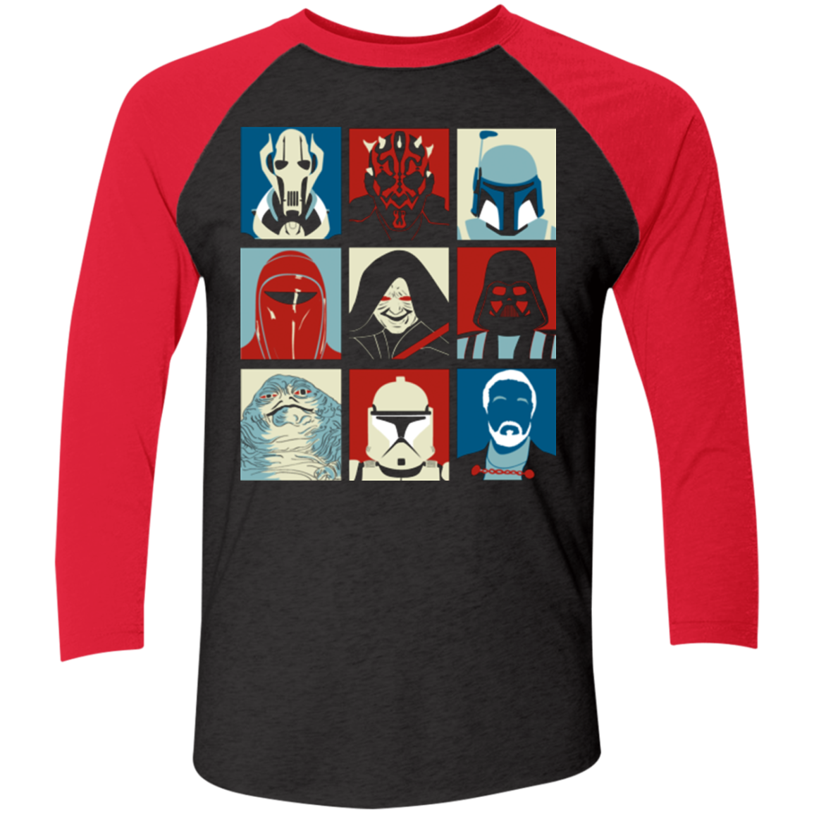 Villain Wars Pop Men's Triblend 3/4 Sleeve