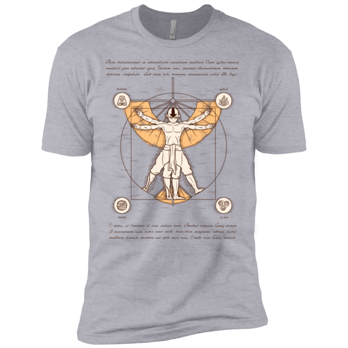 Vitruvian Aang (1) Men's Premium T-Shirt