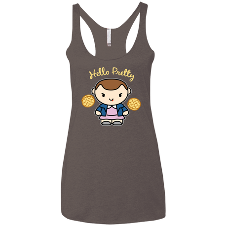 Hello Pretty Women's Triblend Racerback Tank