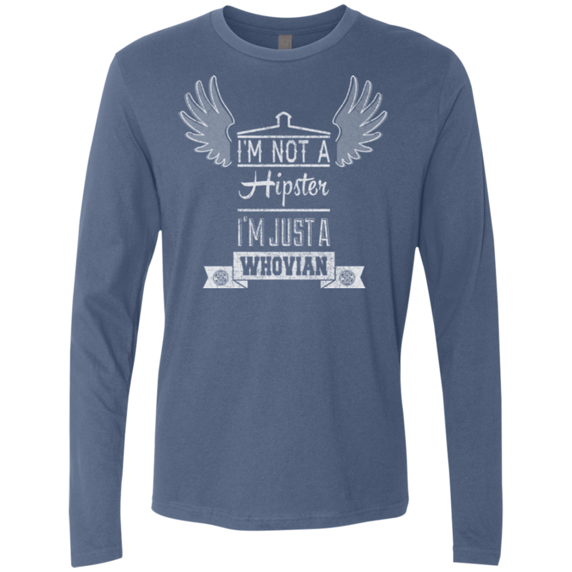 Whovian Hipster Men's Premium Long Sleeve