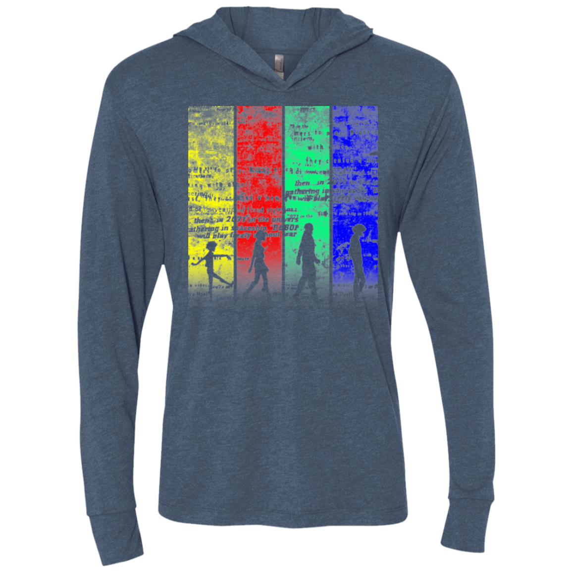 Lets jam Triblend Long Sleeve Hoodie Tee