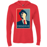 Observe Triblend Long Sleeve Hoodie Tee