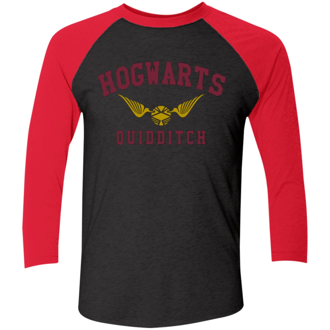 Hogwarts Quidditch Triblend 3/4 Sleeve