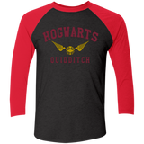 Hogwarts Quidditch Triblend 3/4 Sleeve