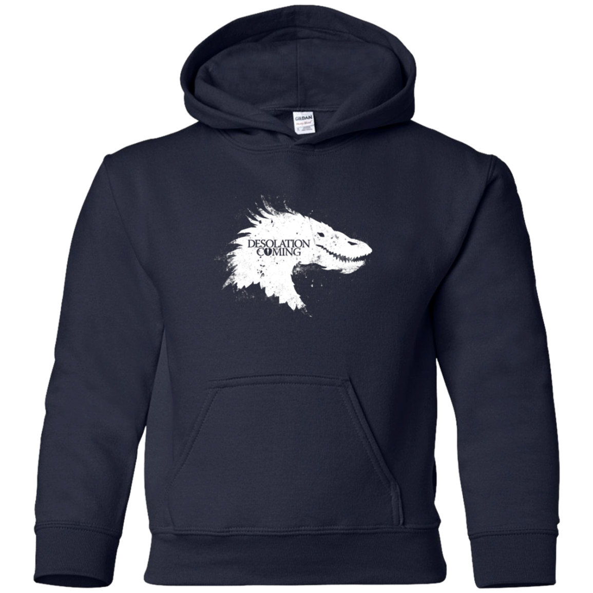 Desolation is Coming white Youth Hoodie