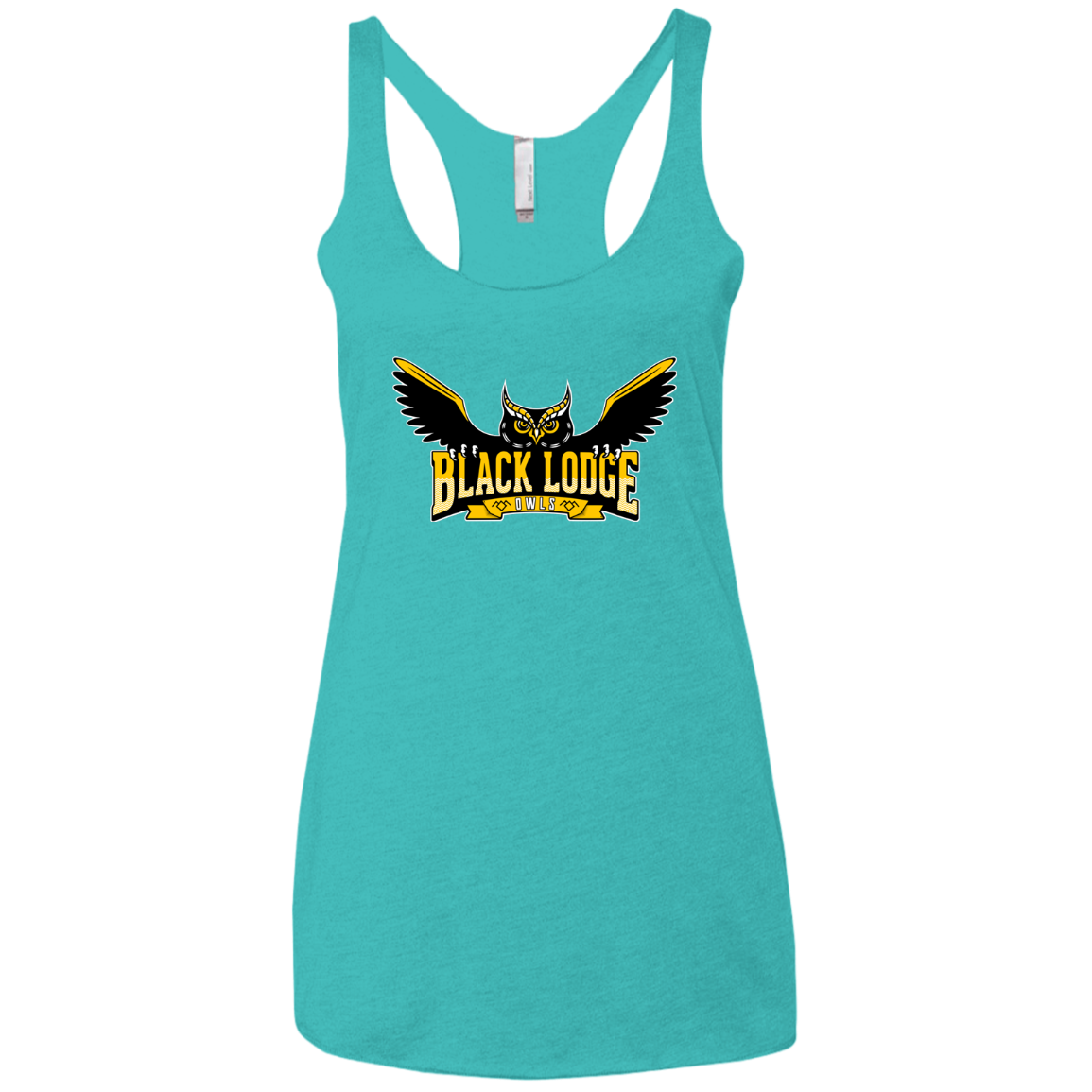 Black Lodge Owls Women's Triblend Racerback Tank
