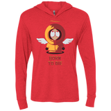 BORN TO DIE Triblend Long Sleeve Hoodie Tee