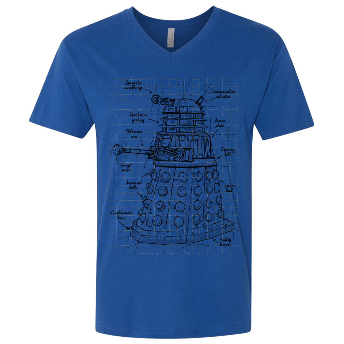 Dalek Plan Men's Premium V-Neck