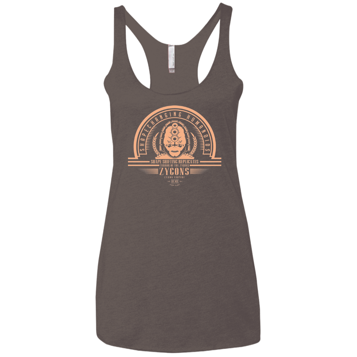 Who Villains Zygons Women's Triblend Racerback Tank