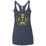 Yellow Power Women's Triblend Racerback Tank