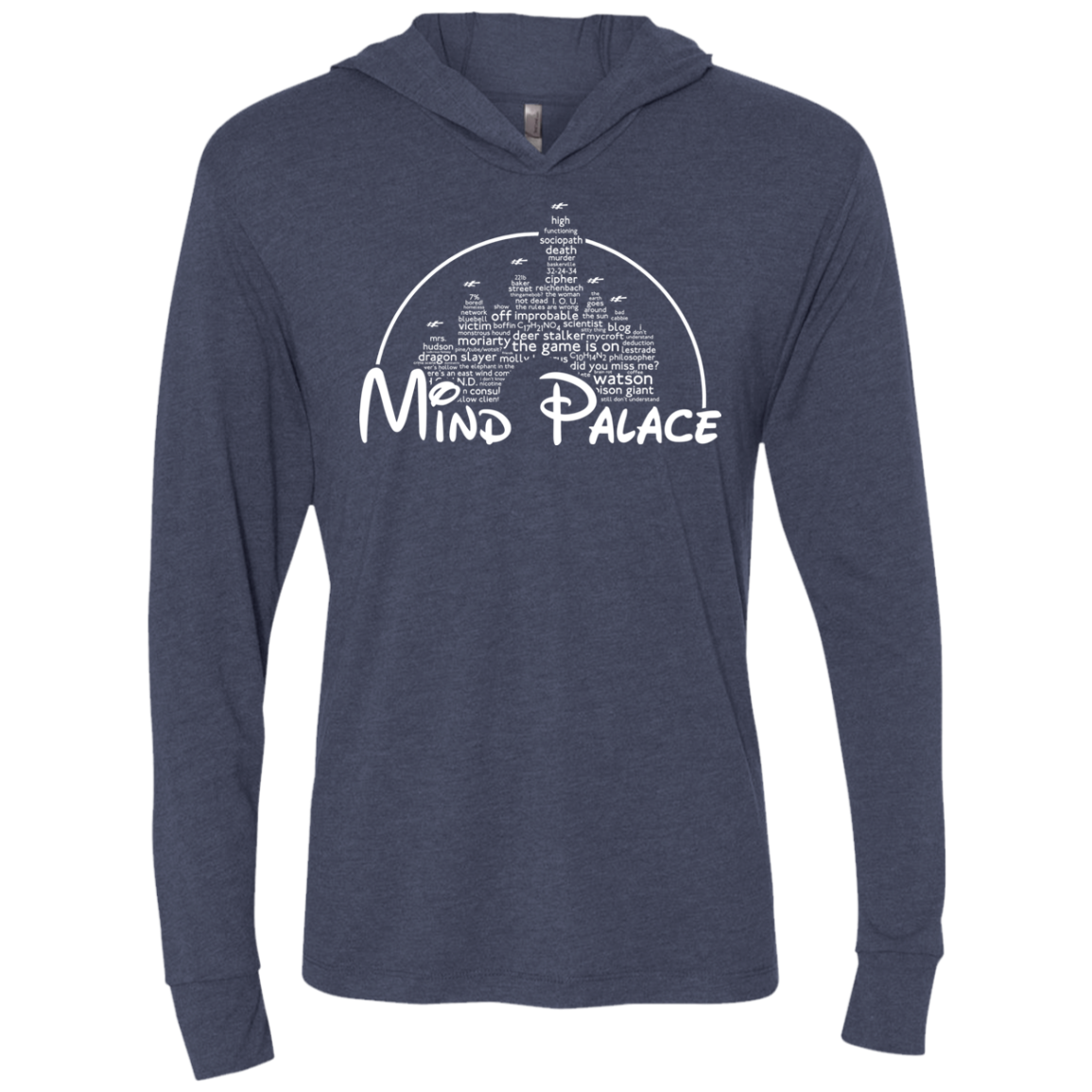 Mind Palace Triblend Long Sleeve Hoodie Tee