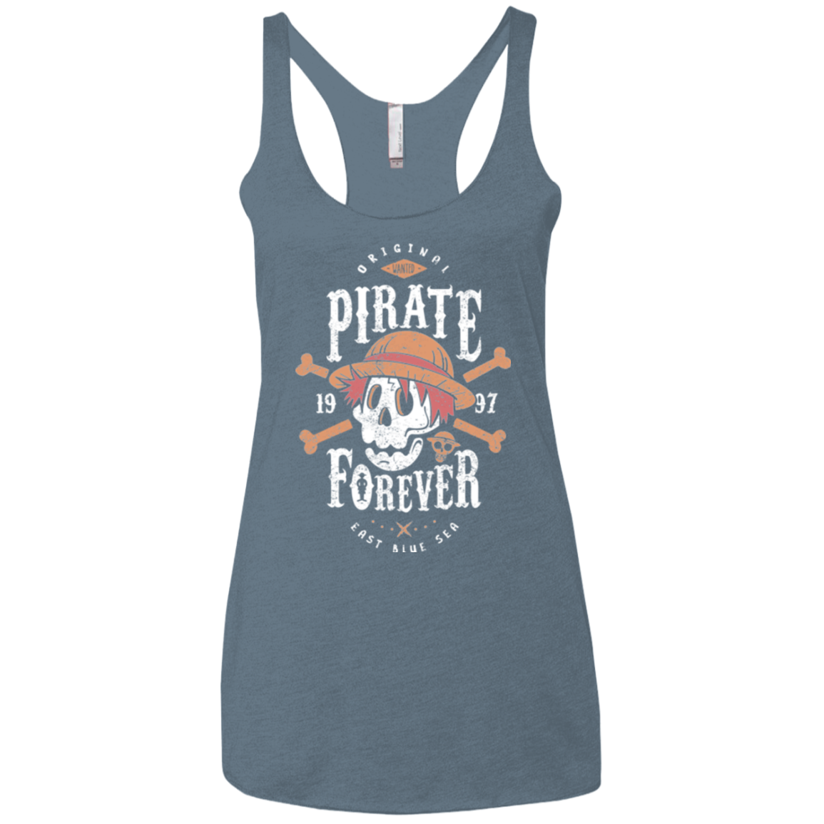 Wanted Pirate Forever Women's Triblend Racerback Tank