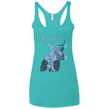 Deer Cannibal Women's Triblend Racerback Tank