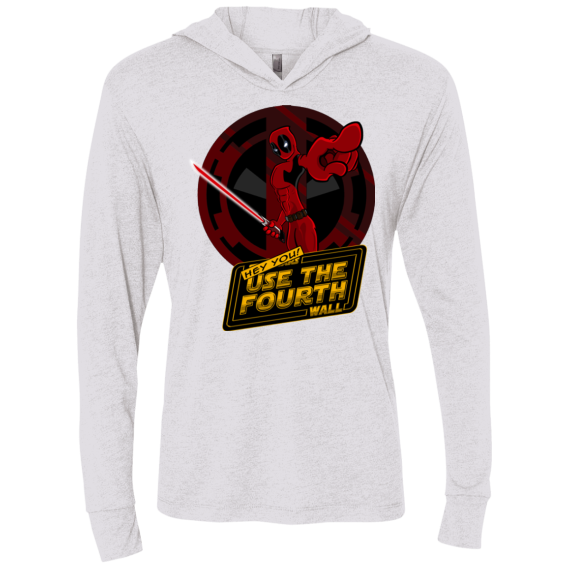 Use The Fourth Wall Triblend Long Sleeve Hoodie Tee