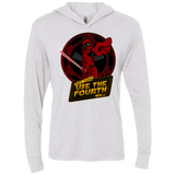 Use The Fourth Wall Triblend Long Sleeve Hoodie Tee