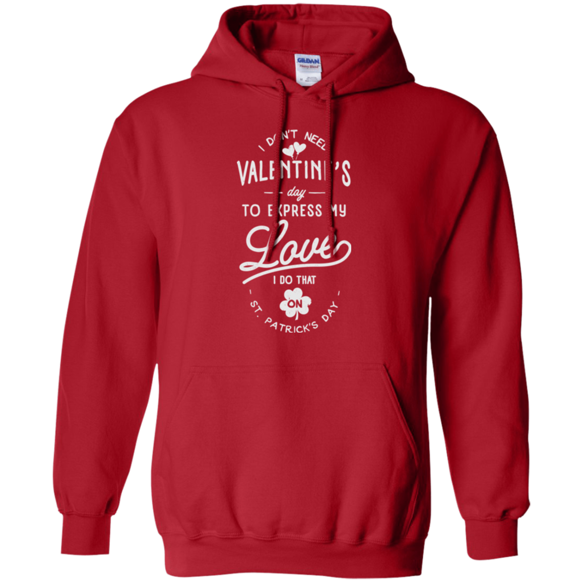 Valentine's Day Pullover Hoodie