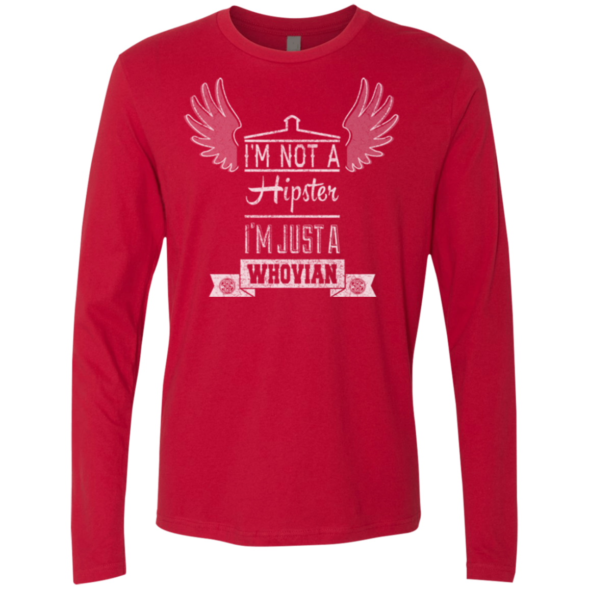 Whovian Hipster Men's Premium Long Sleeve