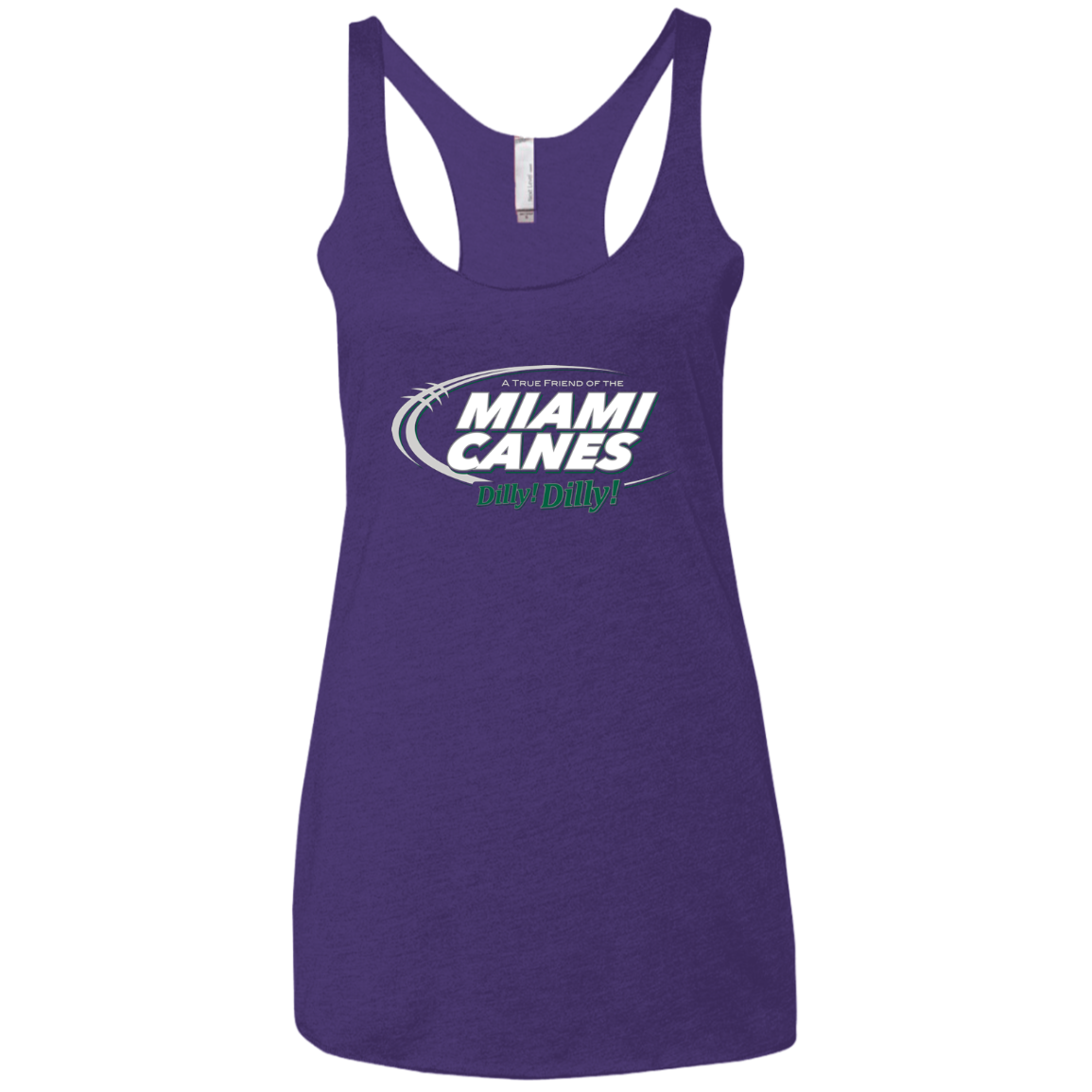Miami Dilly Dilly Women's Triblend Racerback Tank