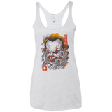 Oni Clown Mask Women's Triblend Racerback Tank