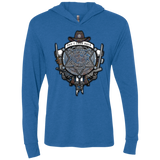 The Walking Crest Triblend Long Sleeve Hoodie Tee