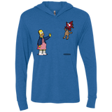 Strangling Things Triblend Long Sleeve Hoodie Tee