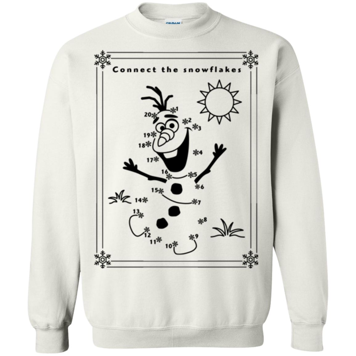 Connect the snowflakes Crewneck Sweatshirt