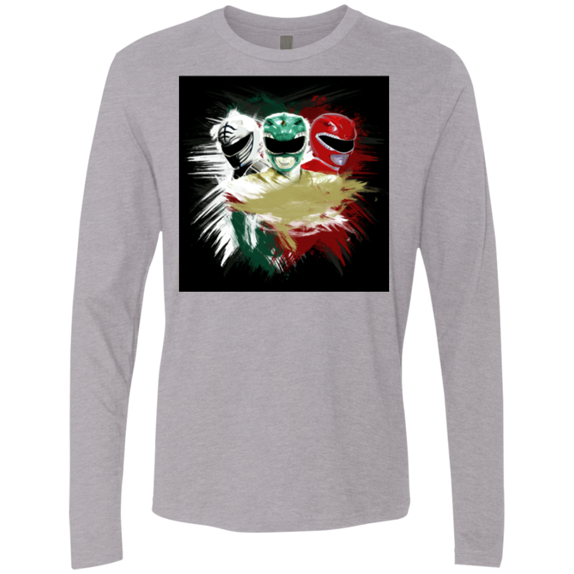 White Green Red Men's Premium Long Sleeve