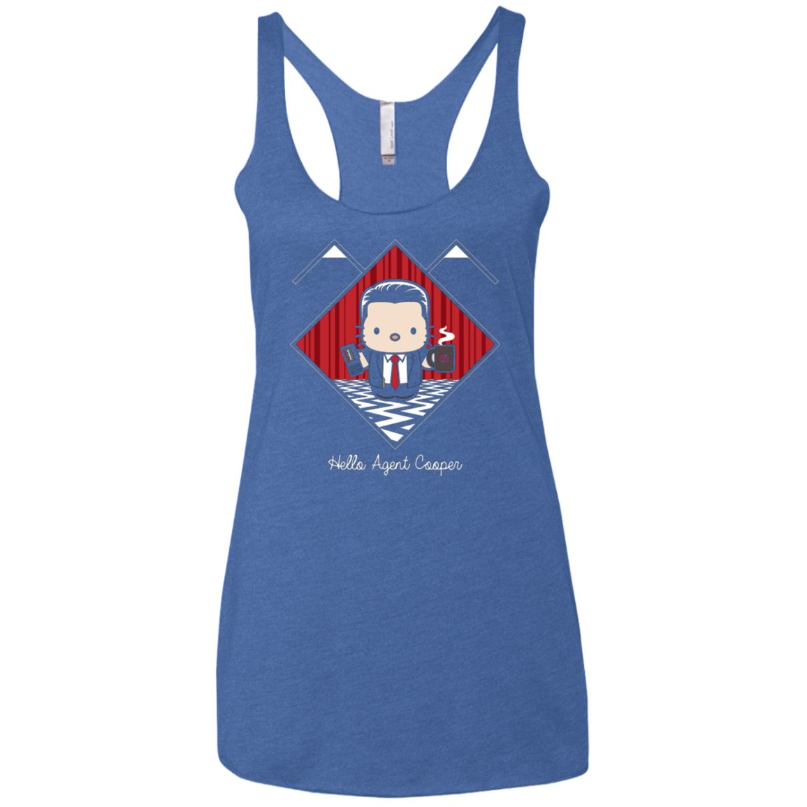 Hello Cooper Women's Triblend Racerback Tank