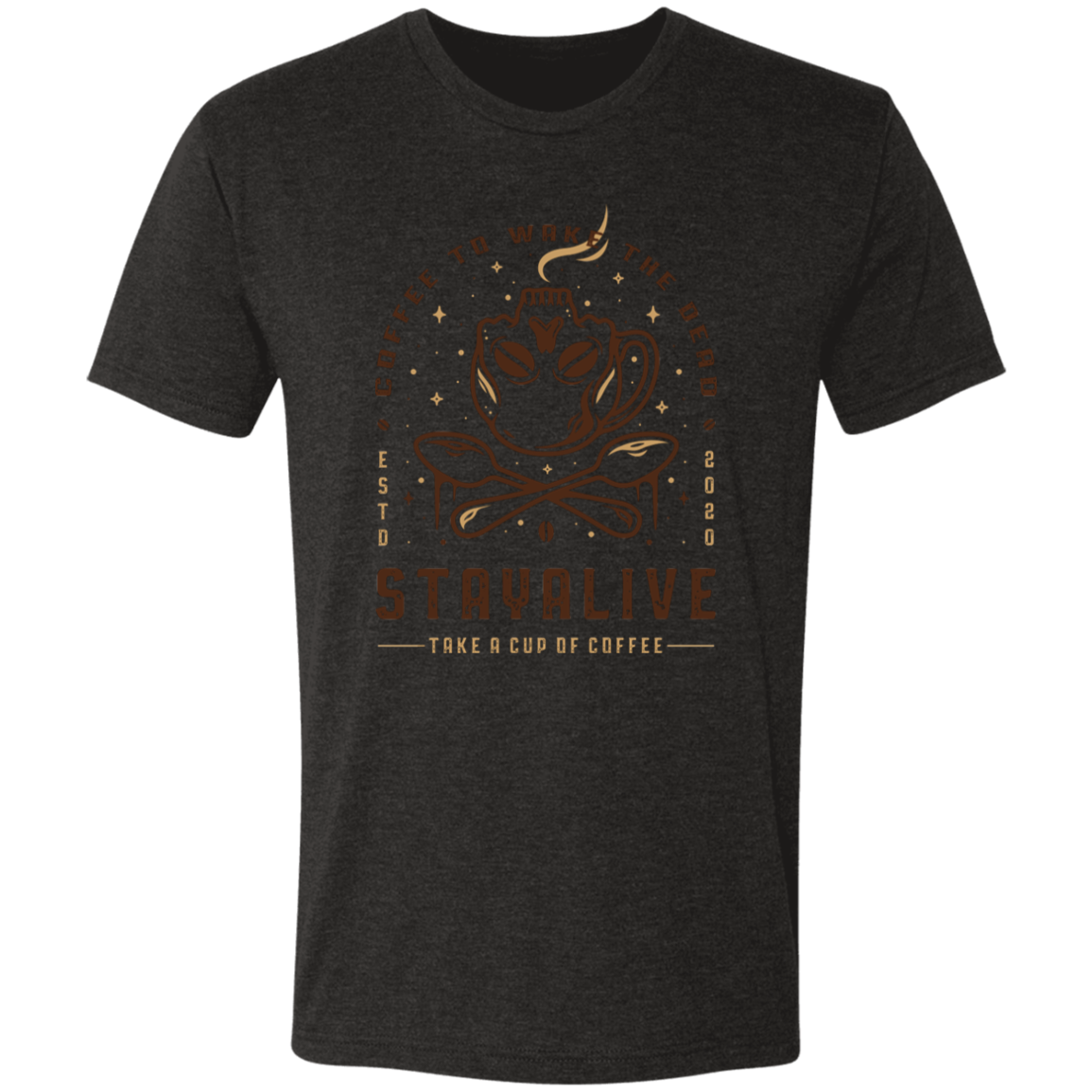 Coffee to Wake the Dead Men's Triblend T-Shirt