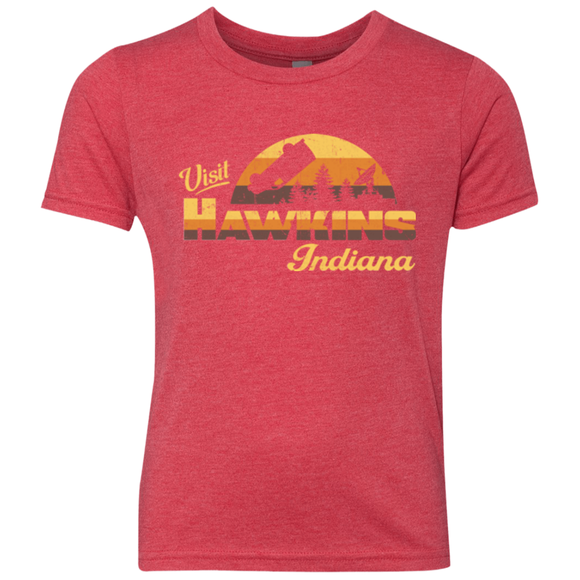 Visit Hawkins Youth Triblend T-Shirt