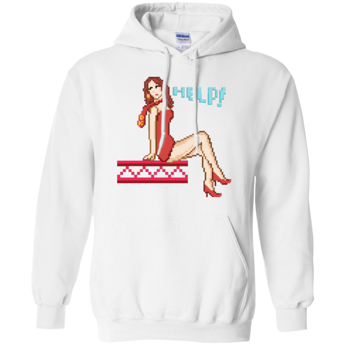 Pixel Pinup Pauline Pullover Hoodie