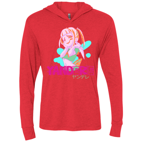 Yandere Triblend Long Sleeve Hoodie Tee