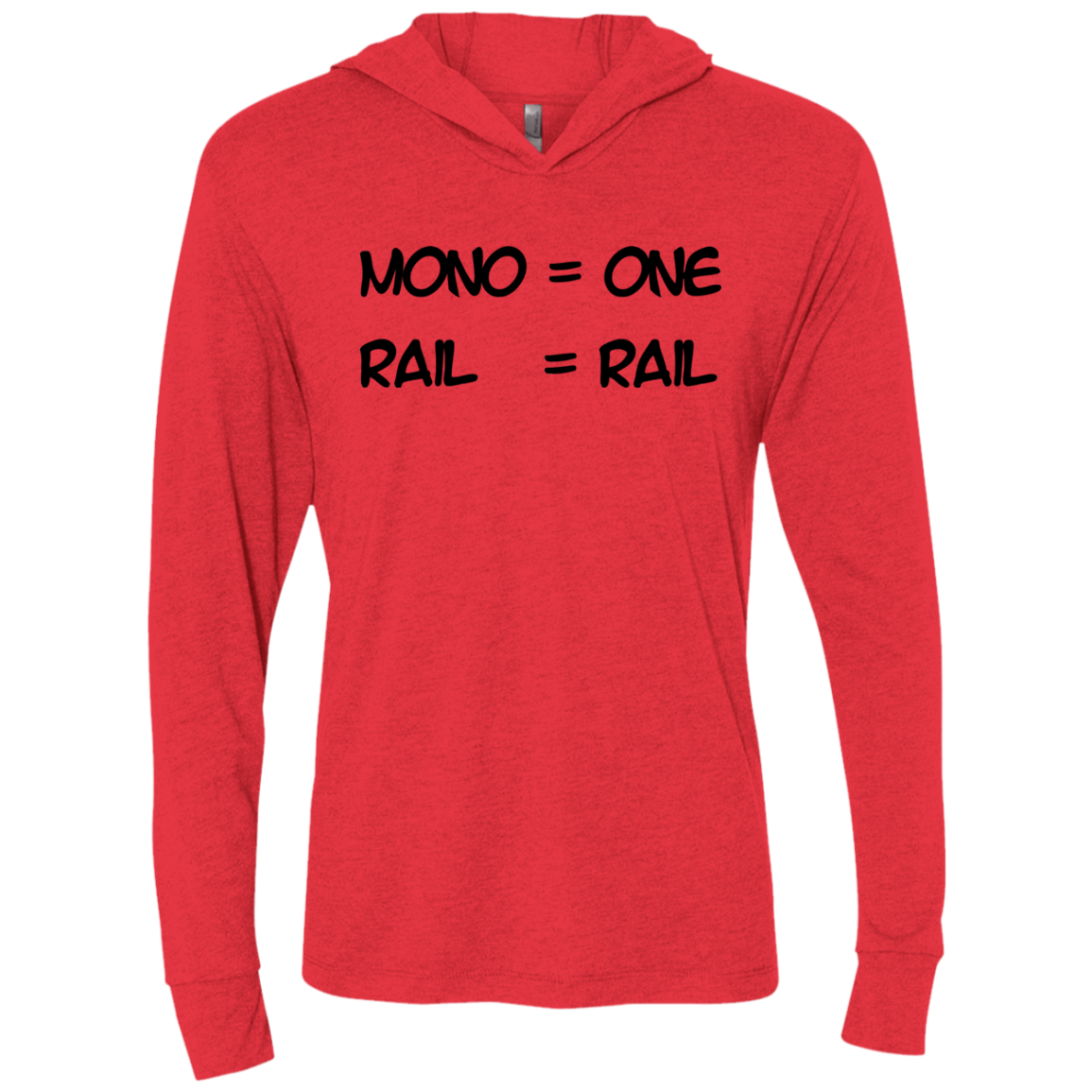 Mono Triblend Long Sleeve Hoodie Tee